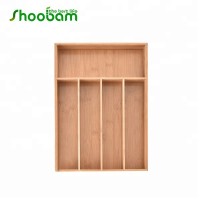 Bamboo Cutlery Tray - Kichen Organization/Silverware Storage