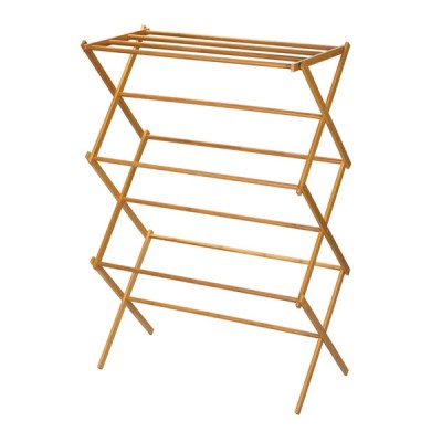 clothes drying rack - Bamboo Wooden clothes rack - heavy duty cloth drying stand