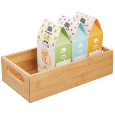 Bamboo Kitchen Cabinet Drawer Organizer Tray Bin Use in Drawers , Desk, Shelve