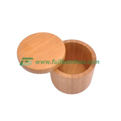 Kitchenware Bamboo Box for Salt and Spice Storage Jar Container