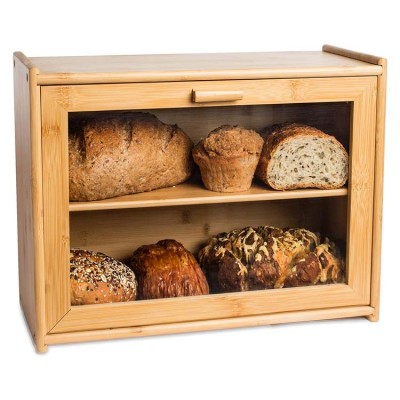 Food Grade Bamboo Kitchen Bread Storage Box