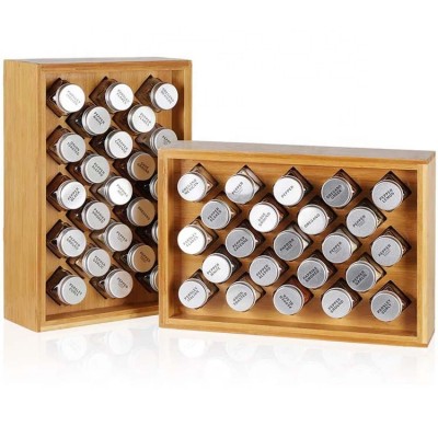 Multi Functional Kitchen Storage Wooden / Bamboo  Spice Rack