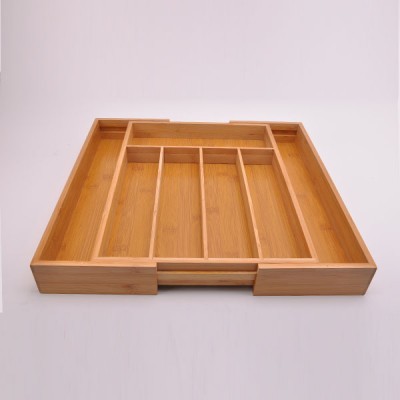 wholesale bamboo kitchen drawer organizer, home kitchen organizer tray